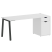 Стол письменный VR.SP-3-178.1.A 1780x720x750 (Серый/Белый Металл)