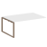 Проходной наборный элемент переговорного стола Metal System Style БО.ППРГ-5 1800x1235x750 (Дуб Наварра/Серый металл)