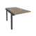 Наборный элемент рабочей станции на м/к Onix O.M-2.NRS-0.7 780x1475x750 (Тиквуд Темный/Белый Металл)