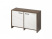 Тумба для документов для документов Festus FB-12-02.G 1222x460x806 (Хромикс Белый/Камень Пьетра Гриджиа черный)