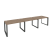 Рабочая станция на О-образном м/к Onix O.MO-RS-3.2.8 3540x800x750 (Тиквуд Темный/Белый Металл)