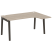 Стол эргономичный правый на деревянных опорах Onix Wood OW.SA-4R 1580x1180x750 (Тиквуд Светлый/Дуб Темный)