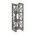 Стеллаж на регулируемых опорах-4 полки VR.L-MST.O-4.4 400x400x1280 (Тиквуд Темный/Белый металл)