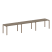 Рабочая станция на 3 раб. места Metal System Style БП.СМ-3.3 4200x720x750 (Дуб Наварра/Серый металл)