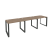 Рабочая станция на О-образном м/к Onix O.MO-RS-3.1.7 2940x720x750 (Тиквуд Темный/Белый Металл)