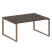 Переговорный стол 1 столешница Metal System Style БО.ПРГ-1.4 1600x1235x750 (Дуб Наварра/Серый металл)