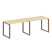 Рабочая станция Metal System Style БО.СМ-2.2 2400x720x750 (Дуб Наварра/Серый металл)
