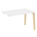 Стол-приставка к опорным элементам на деревянных опорах Onix Wood OW.SPR-2.8 1180x800x750 (Тиквуд Светлый/Дуб Темный)