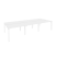 Рабочая станция на П-образном м/к Onix O.MP-D.RS-6.2.7 3540x1475x750 (Тиквуд Темный/Белый Металл)