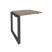 Наборный элемент рабочей станции на О-образном м/к Onix O.MO-1.NRS-0.7 780x720x750 (Тиквуд Темный/Белый Металл)