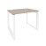 Стол рабочий на О-образном м/к Onix O.MO-SP-1.7 980x720x750 (Тиквуд Темный/Белый Металл)