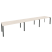Рабочая станция на П-образном м/к Onix O.MP-RS-3.4.8 4740x800x750 (Тиквуд Темный/Белый Металл)