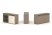 Тумба двойная + топ ES.NB.2T-4 (1500х410х750) (Латте/Тиквуд Светлый)