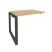 Наборный элемент рабочей станции на О-образном м/к Onix O.MO-1.NRS-1.7 980x720x750 (Тиквуд Темный/Белый Металл)