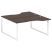 Рабочая станция криволинейная Metal System Style БО.РАС-СА-2.1 1600x1835x750 (Дуб Наварра/Серый металл)