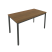 Стол письменный на металлокаркасе Slim С.СП-5 1380x720x750 (Серый/Антрацит металл)