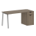 Стол письменный VR.SP-3-158.1.A 1580x720x750 (Серый/Белый Металл)