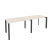 Рабочая станция на П-образном м/к Onix O.MP-RS-2.2.7 2360x720x750 (Тиквуд Темный/Белый Металл)