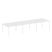 Переговорный стол 3 столешницы Metal System Style БП.ПРГ-3.3 4200x1235x750 (Дуб Наварра/Серый металл)