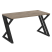 Стол рабочий VR.L-SRZ-3.7 1380x720x750 (Тиквуд Темный/Белый металл)