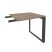 Брифинг приставка Onix O.MO-BR-7 780x720x750 (Тиквуд Светлый/Черный металл)