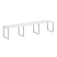 Рабочая станция Metal System Style БО.СМ-3.2 3600x720x750 (Дуб Наварра/Серый металл)