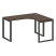 Стол криволинейный правый Metal System Style БО.СА-3 Пр 1400x1200x750 (Дуб Наварра/Серый металл)