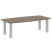 Стол переговорный LT.SP2 2400x1200x750 (Снежная Патина/Антрацит металл)