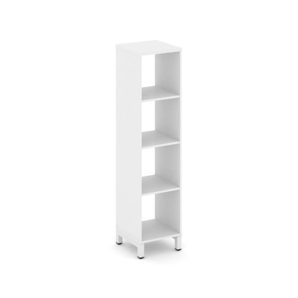 Каркас стеллажа 4 яруса SN.KS-410 (387х400х1615) (Белый/Металл Белый)