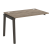 Наборный элемент рабочей станции на деревянных опорах Onix Wood OW.1.NRS-2.8 1180x800x750 (Тиквуд Светлый/Дуб Темный)