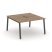 Рабочая станция 2-х сторонняя SN-6A.DRS-021 (980х1632х750) (Тиквуд Светлый/Металл Антрацит)