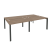 Рабочая станция на П-образном м/к Onix O.MP-D.RS-4.2.7 2360x1475x750 (Тиквуд Темный/Белый Металл)