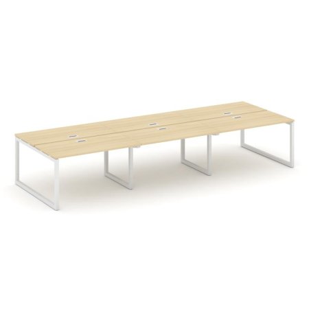 Рабочая станция 2-х сторонняя SN-5O.DRS-081 (2940х1632х750) (Акация Лорка/Металл Белый)