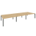Рабочая станция на П-образном м/к Onix O.MP-D.RS-6.4.8 4740x1635x750 (Тиквуд Темный/Белый Металл)