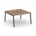 Рабочая станция 2-х сторонняя SN-5A.DRS-021 (980х1632х750) (Тиквуд Светлый/Металл Антрацит)