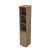9П.005.7 Пенал высокий с открытыми полками (400x450x2045) (Teakwood)