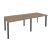 Стол переговорный Onix O.MP-PRG-2.2 2360x980x750 (Тиквуд Темный/Белый Металл)