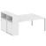 Рабочая станция с опорным шкафом-купе Metal System Style БП.РС-СШК-2.5 2210x1475x1098 (Дуб Наварра/Серый металл)