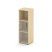 Шкаф средний узкий SN.STU-202(L) (400х400х1203) (Антрацит/Тиквуд Светлый/Прозрачный)