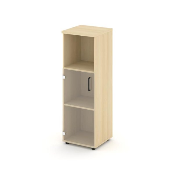 Шкаф средний узкий SN.STU-202(L) (400х400х1203) (Акация Лорка/Прозрачный)