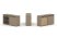 Тумба двойная + топ ES.NB.2T-5 (1500х410х750) (Латте/Тиквуд Светлый)