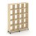 Каркас стеллажа 5 ярусов SN.KS-540 (1488х400х1982) (Антрацит/Тиквуд Светлый/Металл Антрацит)