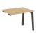 Стол-приставка к опорным элементам на деревянных опорах Onix Wood OW.SPR-1.8 980x800x750 (Тиквуд Светлый/Дуб Темный)