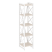 Стеллаж на регулируемых опорах-5 полок VR.L-MST.O-5.4 400x400x1650 (Тиквуд Темный/Белый металл)