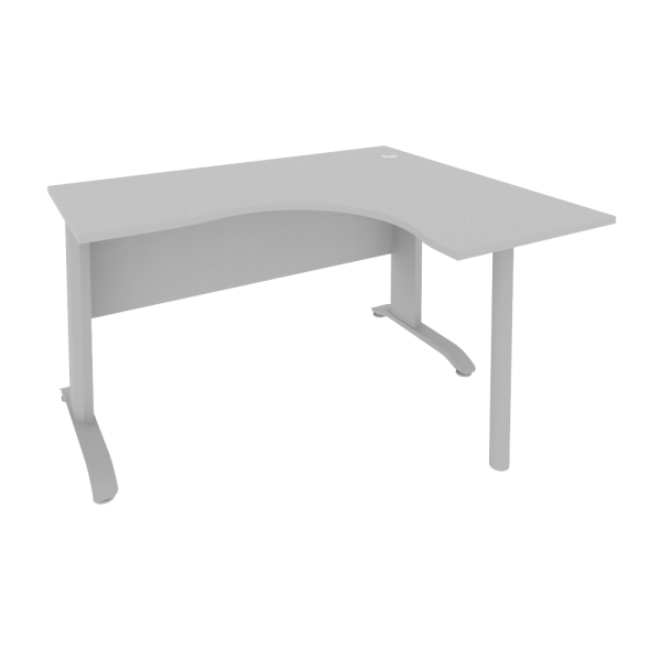 Стол криволинейный правый Riva ПЛ.СА-3 Пр 1400x1200x750 (Серый/Металлик)