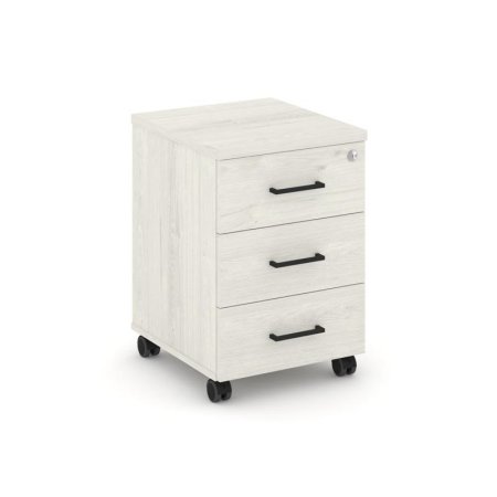 Тумба мобильная 3 ящика стандартные колеса SN.TM-002 (416х460х611) (Дуб Наварра)