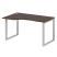 Стол криволинейный левый Metal System Style БО.СА-2 Л 1400x900x750 (Дуб Наварра/Серый металл)