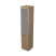 9ПЛ.005.19 Пенал высокий со стеклом (400x450x2045), левый (Teakwood)