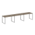 Рабочая станция Metal System Style БО.СМ-3.2 3600x720x750 (Дуб Наварра/Серый металл)