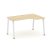 Стол рабочий эргономичный SN-5A.SPA-001(R) (1380х600/980х750) (Тиквуд Светлый/Металл Антрацит)